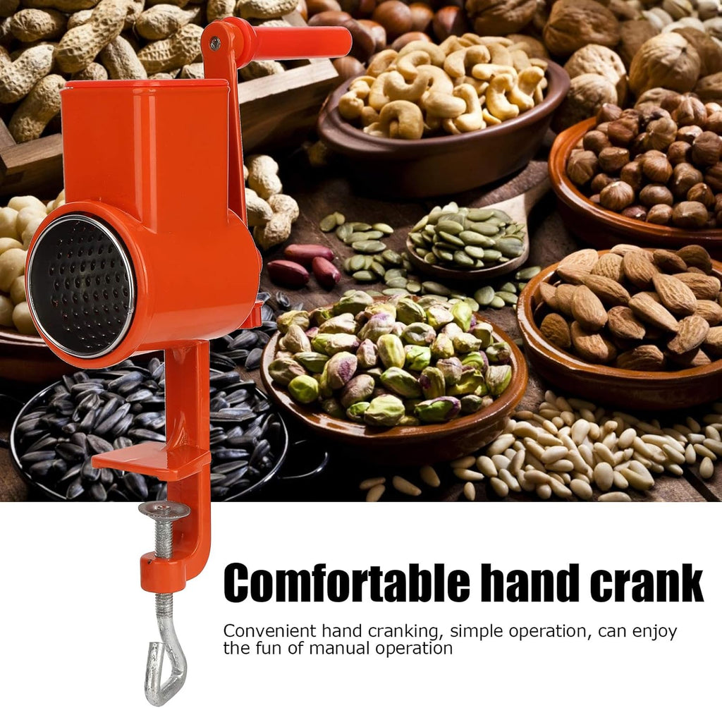 Hand Crank Grain Grinder, Aluminum Alloy Manual Mill for Kitchen W6943