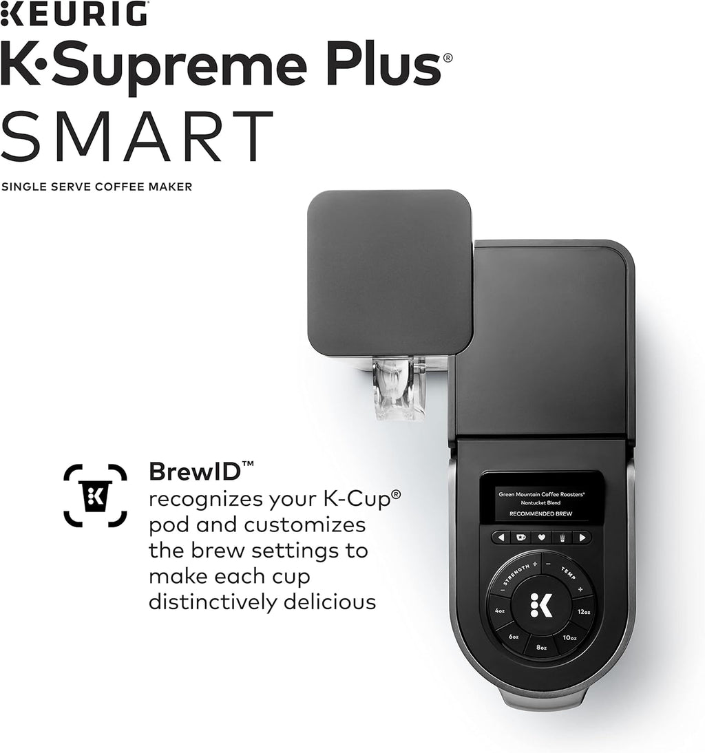 Keurig K-Supreme Plus SMART Single Serve Coffee Maker with Dunkin' Original Blend, 60 K-Cup Pods T51514