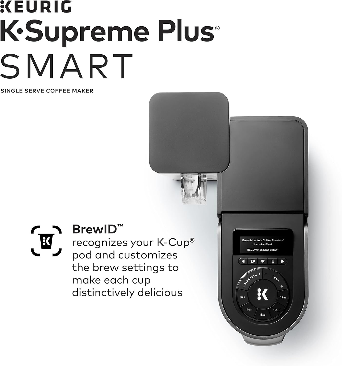 Keurig K-Supreme Plus SMART Single Serve Coffee Maker with Dunkin' Original Blend, 60 K-Cup Pods T51514