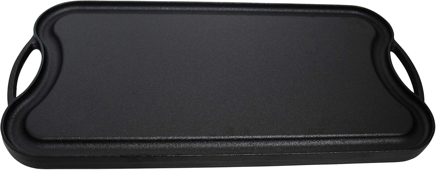 Mirro MIR-19055 Pre-Seasoned Cast Iron Reversible Grill/Griddle with Handles, 20 Inch G184927
