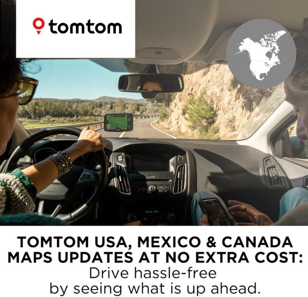 TomTom Go Comfort 5 Inch GPS Navigation Device with Wi-Fi Updates and Real-Time Traffic D4699