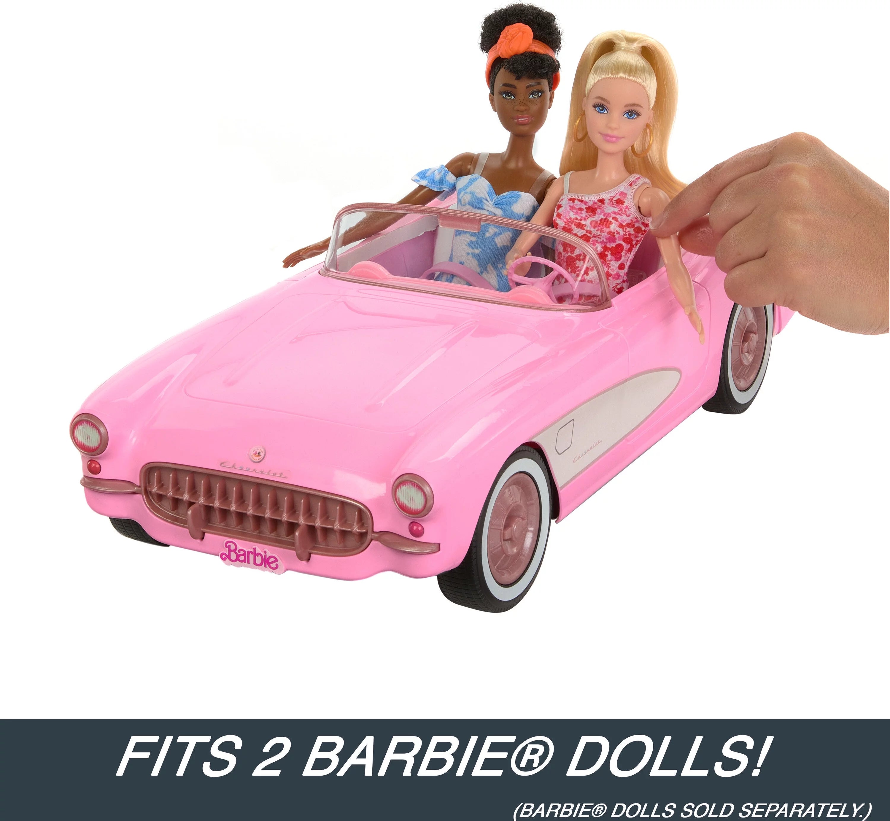 Hot Wheels RC Barbie Corvette, Remote Control Car D6837