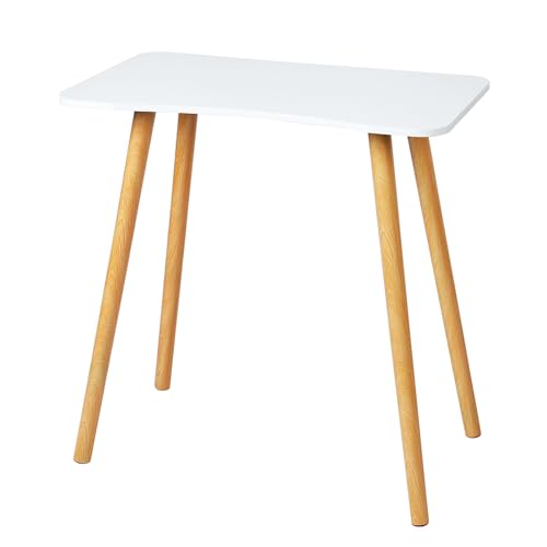27.5 inch Small Computer Desk, Writing Study Work Office Table, Modern Simple, Ergonomic Design Thickened Plate Spacious Desktop Computer Desk, Solid Wood PC Work Writing Table White