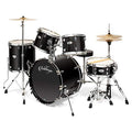 Ashthorpe 5-Piece Full Size Adult Drum Set with Remo Heads & Premium Brass Cymbals - Complete Professional Percussion Kit with Chrome Hardware - Red