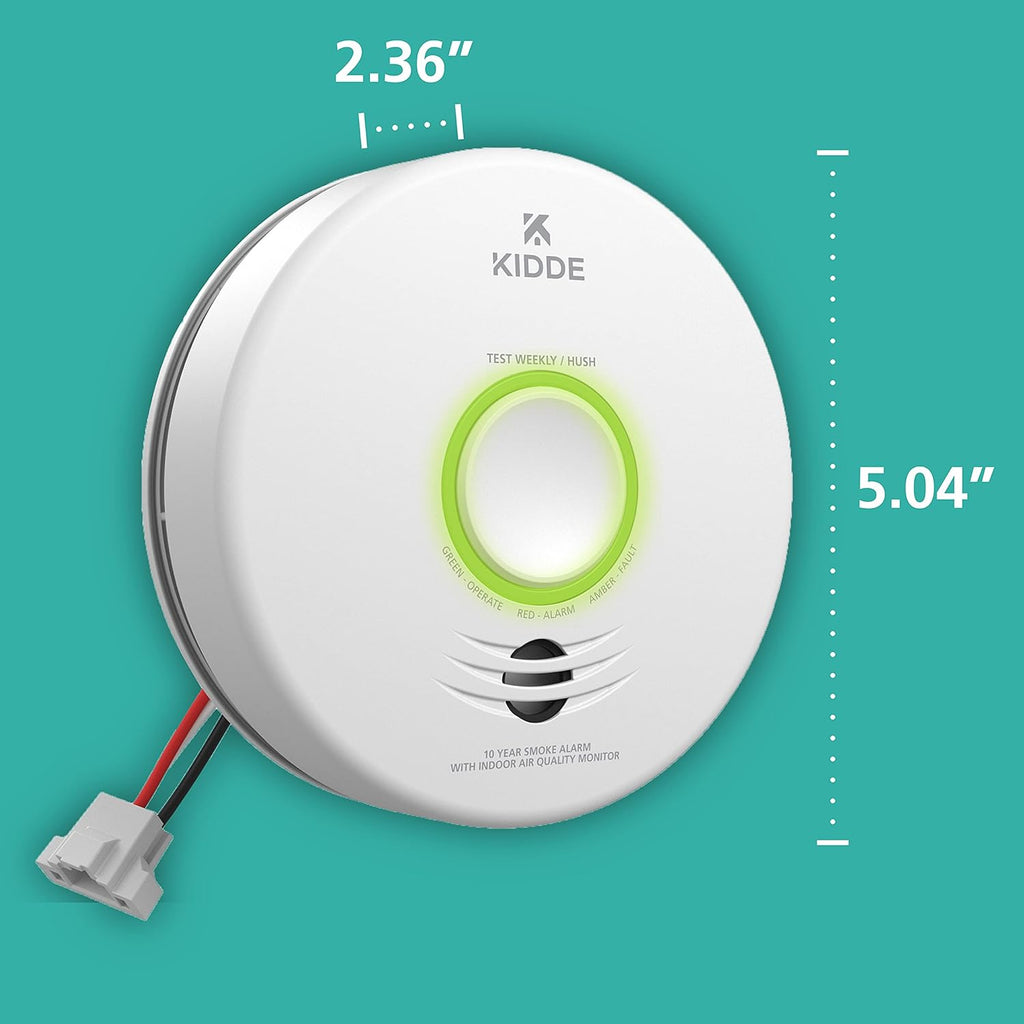 Kidde Smart Smoke Detector & Indoor Air Quality Monitor, WiFi, Hardwired W620