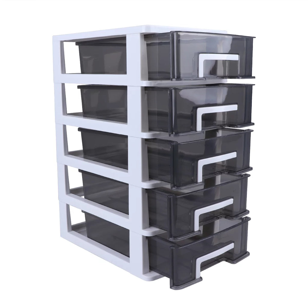 Plastic 5-Layer Storage Cabinet with Drawers S570484