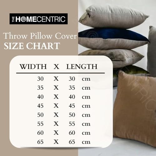 HomeCentric Decorative Throw Pillow Cover Gold 16x16 Pack of 2 S1334
