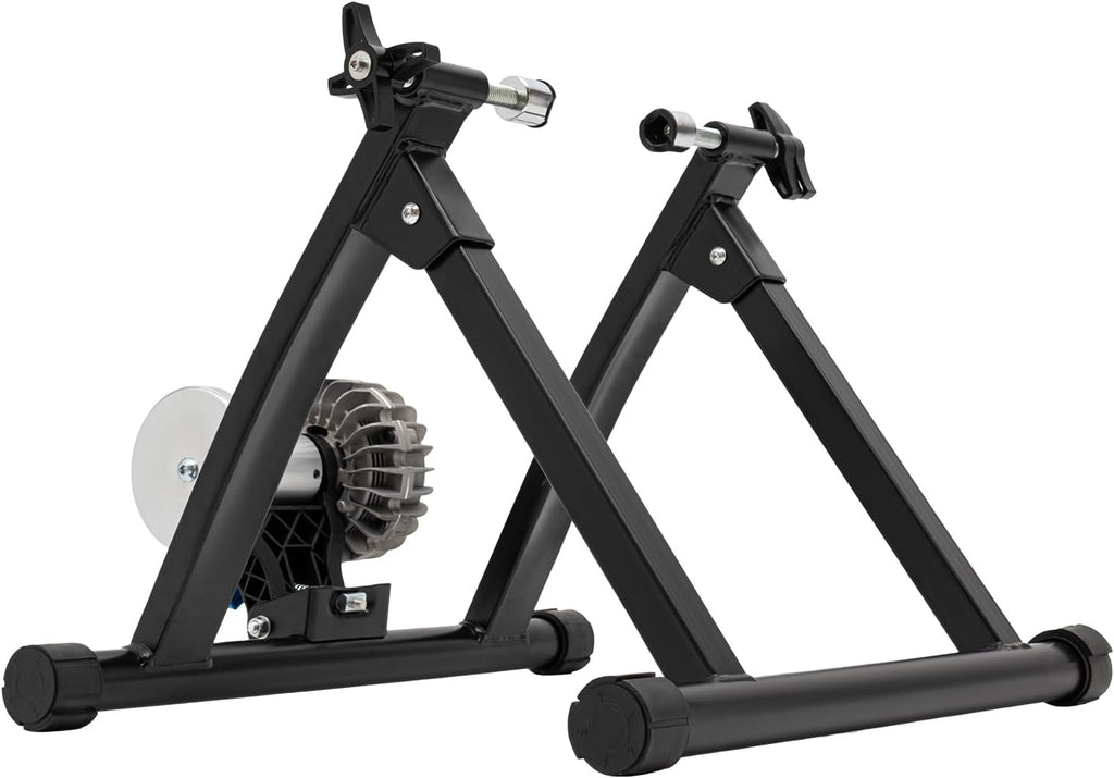 Stationary Bike Stand Magnetic Bicycle Stationary Stand for Indoor Exercise Riding, 26-29" & 700CC Wheels, Bike Trainer Stand for Indoor Riding Quick Release Bike Trainer