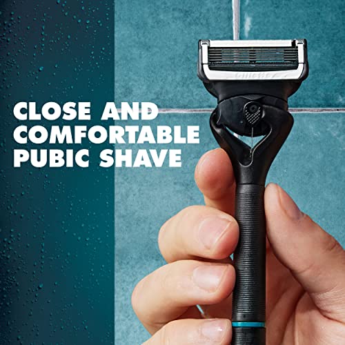Gillette Intimate Pubic Hair Razor Cartridges, 4 Refills, Dermatologist Tested J487788