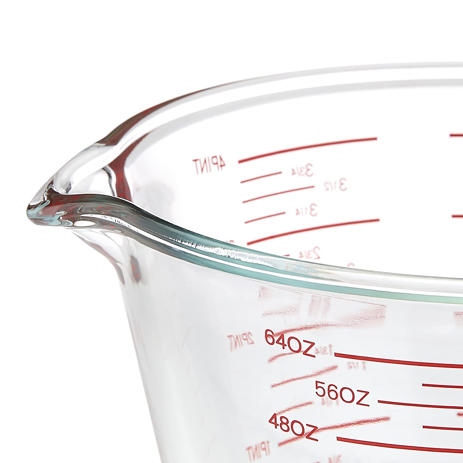 Amazon Basics Glass Measuring Cup 8 Cup 2 Liters Transparent T79080
