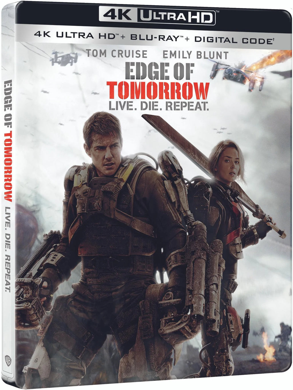 Edge of Tomorrow Steelbook 4K Ultra HD + Blu-ray + Digital Copy W51609