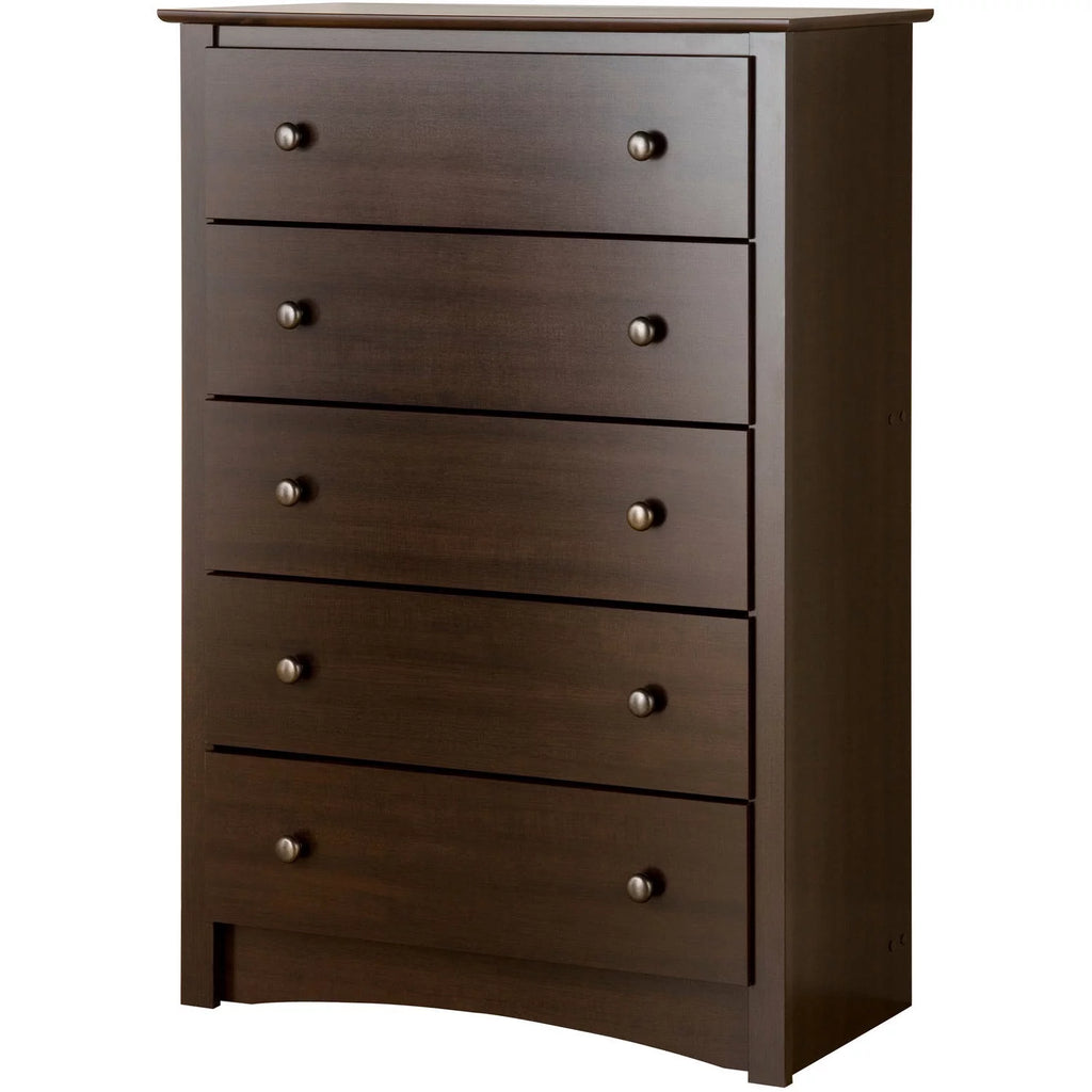 Prepac Fremont 5-Drawer Chest, Espresso W876214