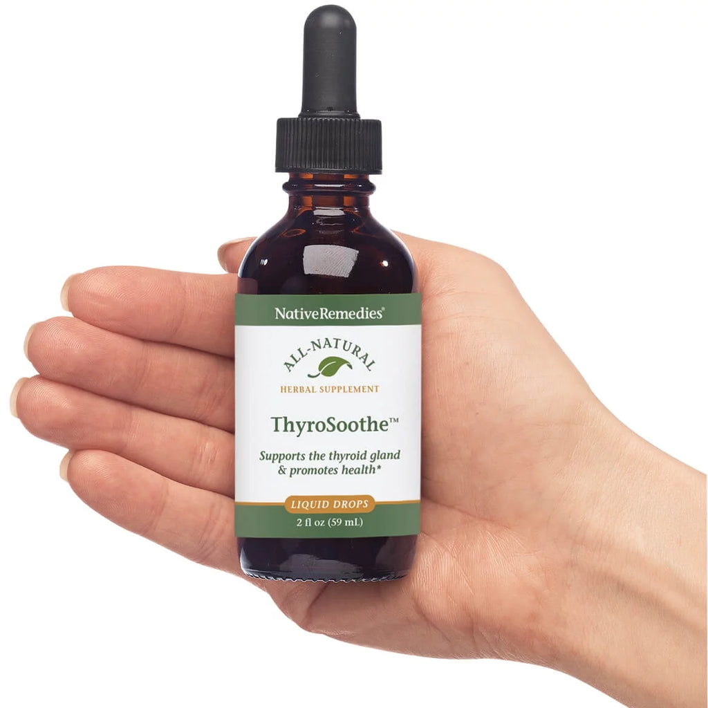 NativeRemedies ThyroSoothe All Natural Herbal Supplement for Thyroid Support, 59 mL M557318