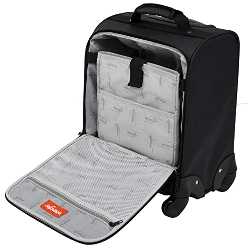 Wrangler 15" Underseat Spinner Carry-On Luggage, Black Z598966