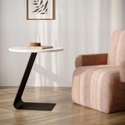 C Table End Table for Couch, Space Saving Side Table, Gray C52217