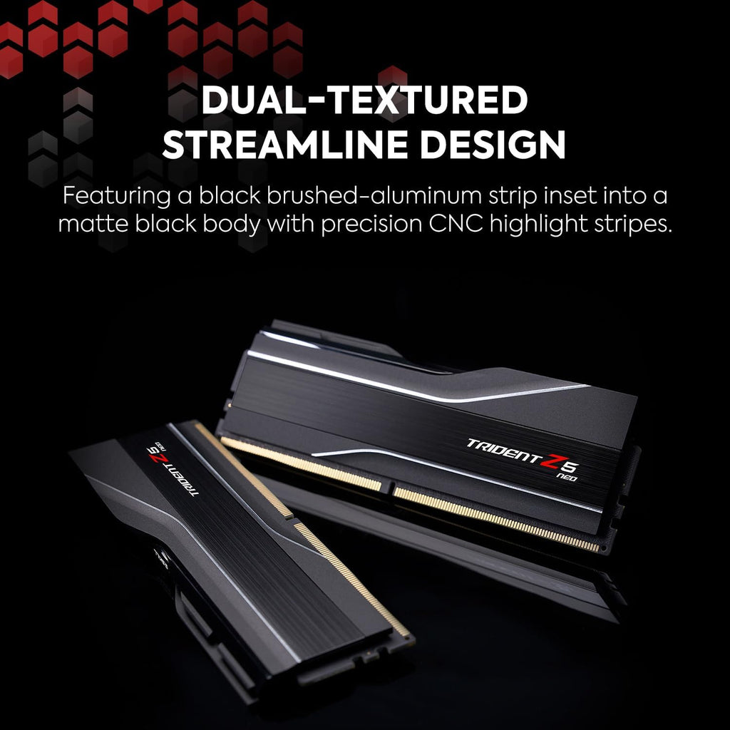 G.SKILL Trident Z5 Neo DDR5 64GB (2x32GB) 6000MT/s CL30 Desktop Memory UDIMM Matte Black T824