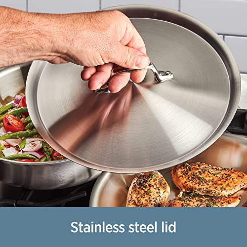 All-Clad D3 3-Ply Stainless Steel Cookware Set 10 Piece, Induction Compatible D24203