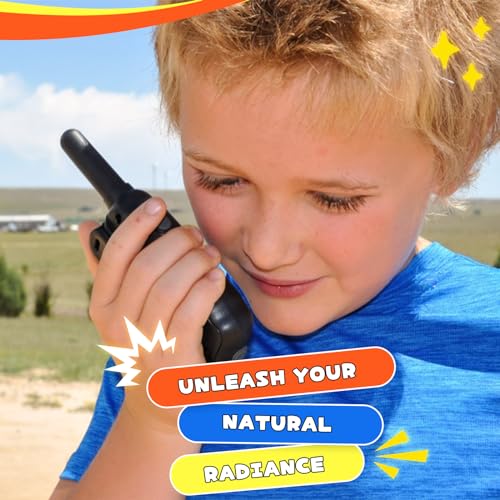 Wishouse Walkie Talkies for Kids Rechargeable 2 Pack Pink Purple I9315