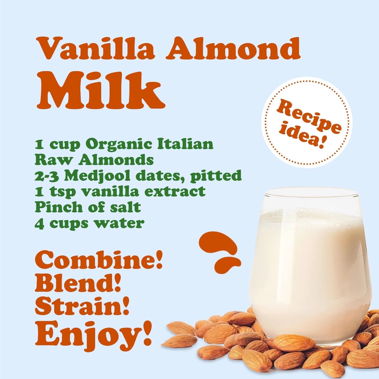 Organic Italian Raw Almonds, 3 Pounds by Food to Live X334536