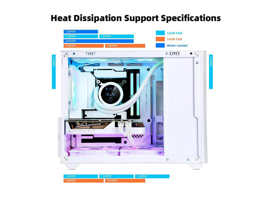 SAMA IM01 Pro Mini Micro ATX Tower Computer Case Tempered Glass X2164