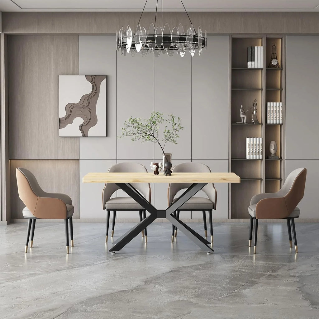 Modern Table Base Black 28" Metal Dining Table Legs with Suction Cups W977438