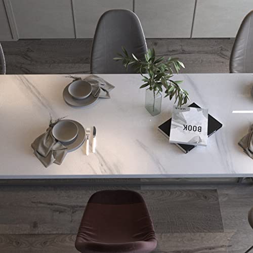 White Marble Granite Peel Stick Wallpaper Waterproof Self-Adhesive Contact Paper J11502