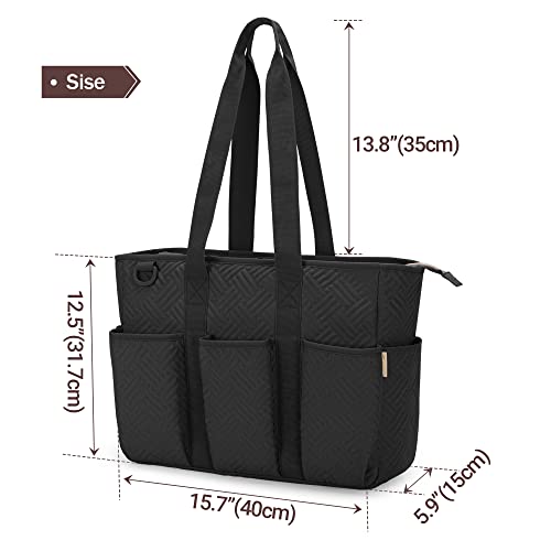 Fasrom Nurse Tote Bag for Work, Black F409