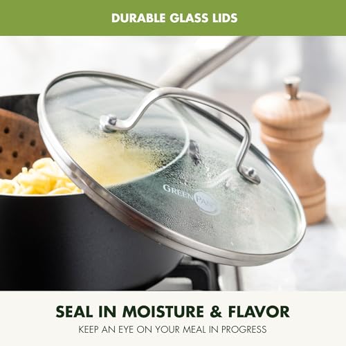 GreenPan Chatham Hard Anodized Ceramic Nonstick 3QT Saucepan with Lid W381