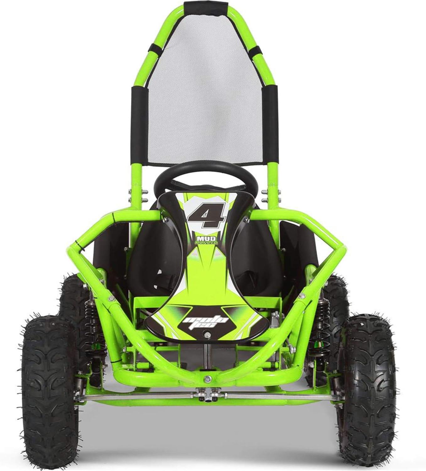MotoTec Mud Monster 98cc Go Kart Full Suspension Green Y44271