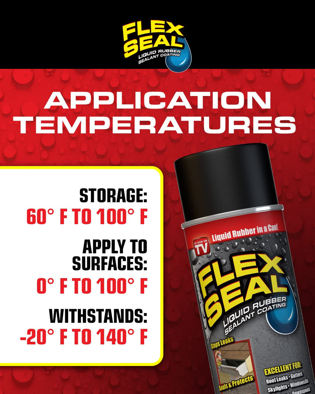 Flex Seal Spray Rubber Sealant Coating, 14-oz, Black (6 Pack) S7890
