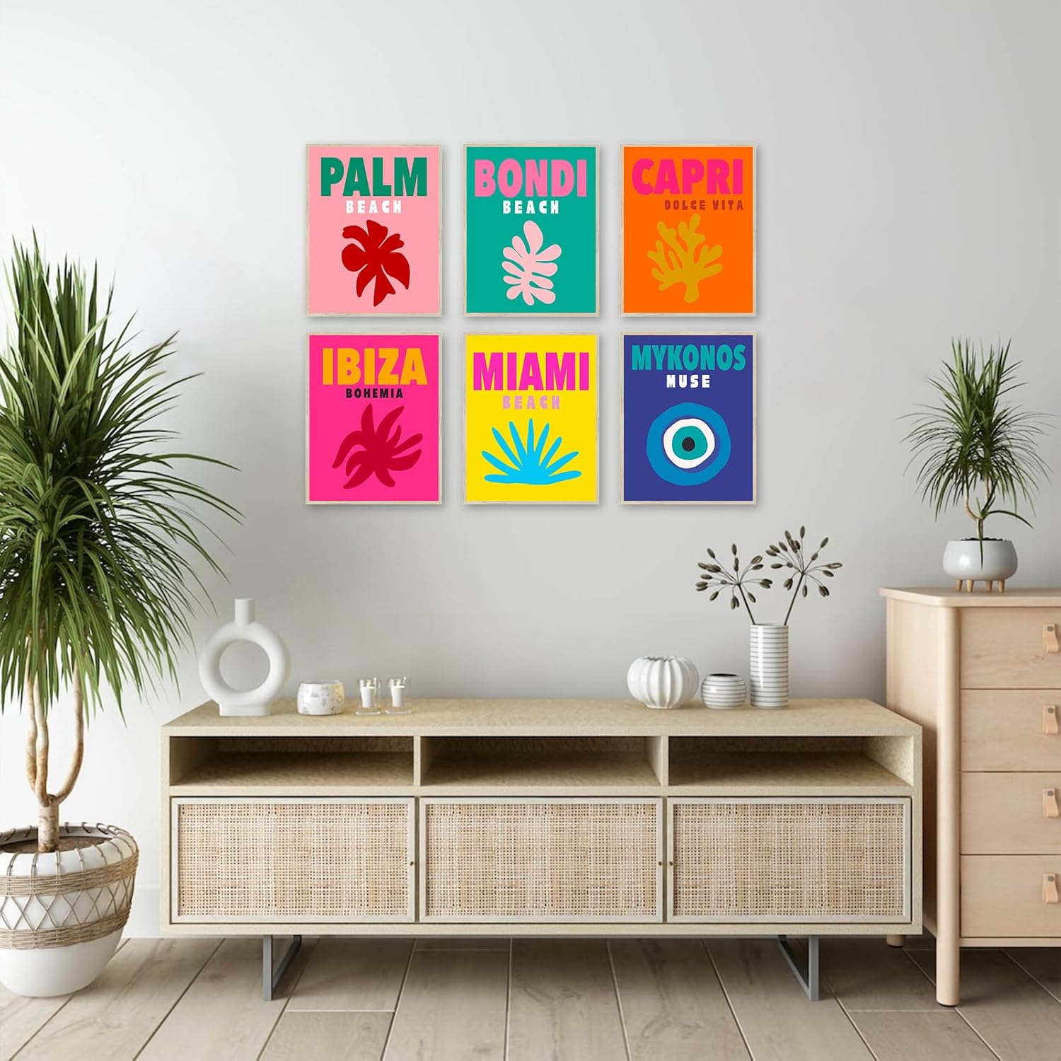 KBKBART Preppy Room Decor Aesthetic Posters, 8"x10" Unframed W512