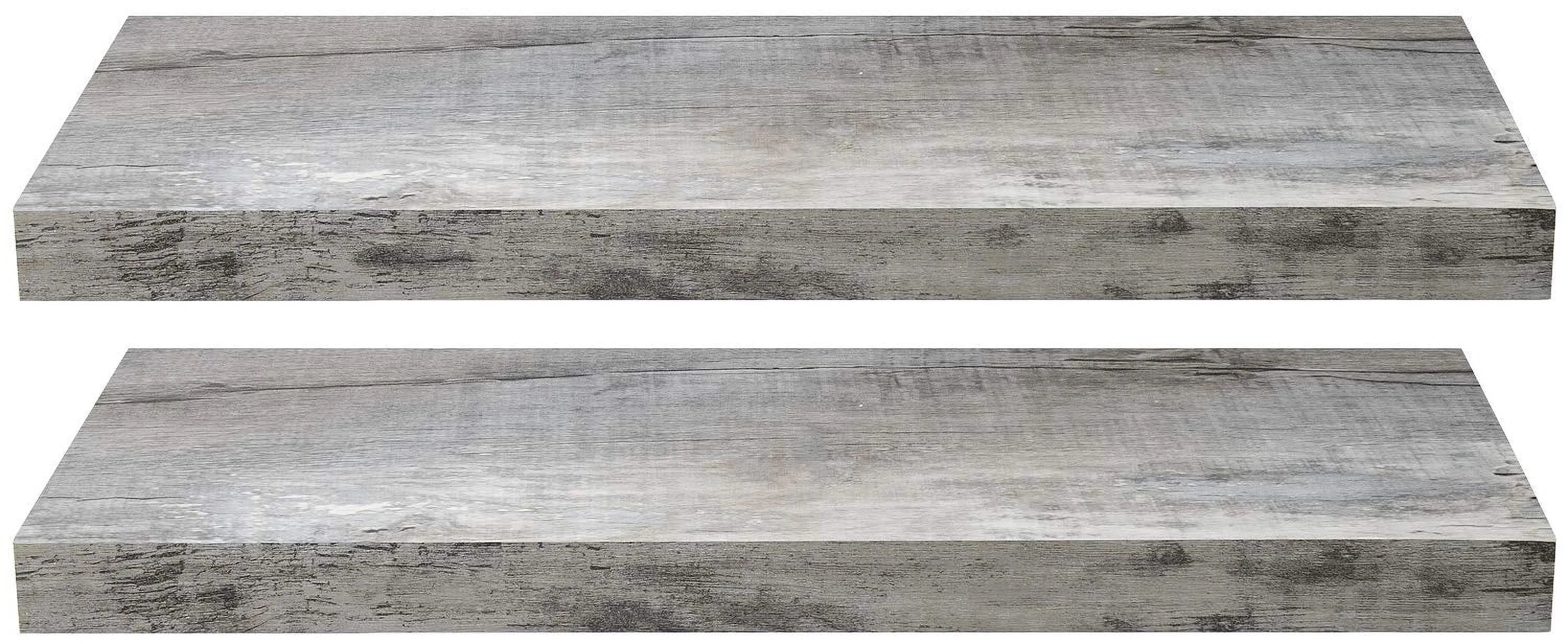 Floating Wall Shelf Gray Wood H573471