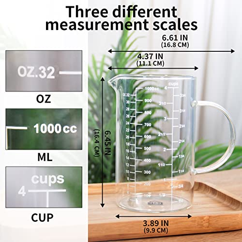 77L Glass Measuring Cup with Insulated Handle, 500ml X874560