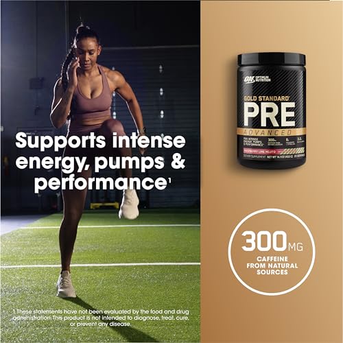 Optimum Nutrition Gold Standard Pre Workout Advanced, Berry Blast, 20 Servings G626
