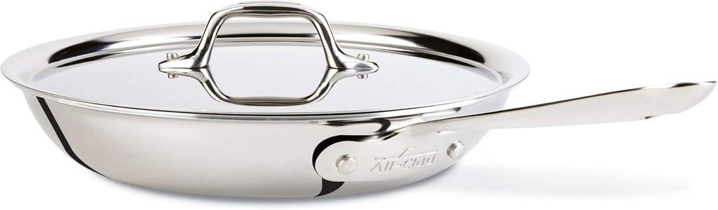 All-Clad D3 Fry Lid 10 Inch Stainless Steel Cookware, Silver K373