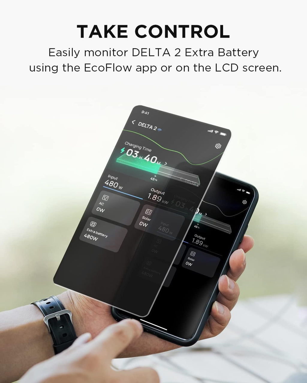 EF ECOFLOW Delta 2 Smart Extra Battery 1024Wh LiFePO4 Expansion Battery B5016