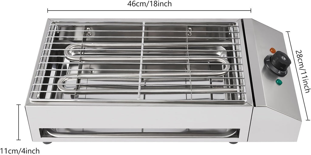 Indoor & Outdoor Electric BBQ Grill with Adjustable Temperature Control Z109162