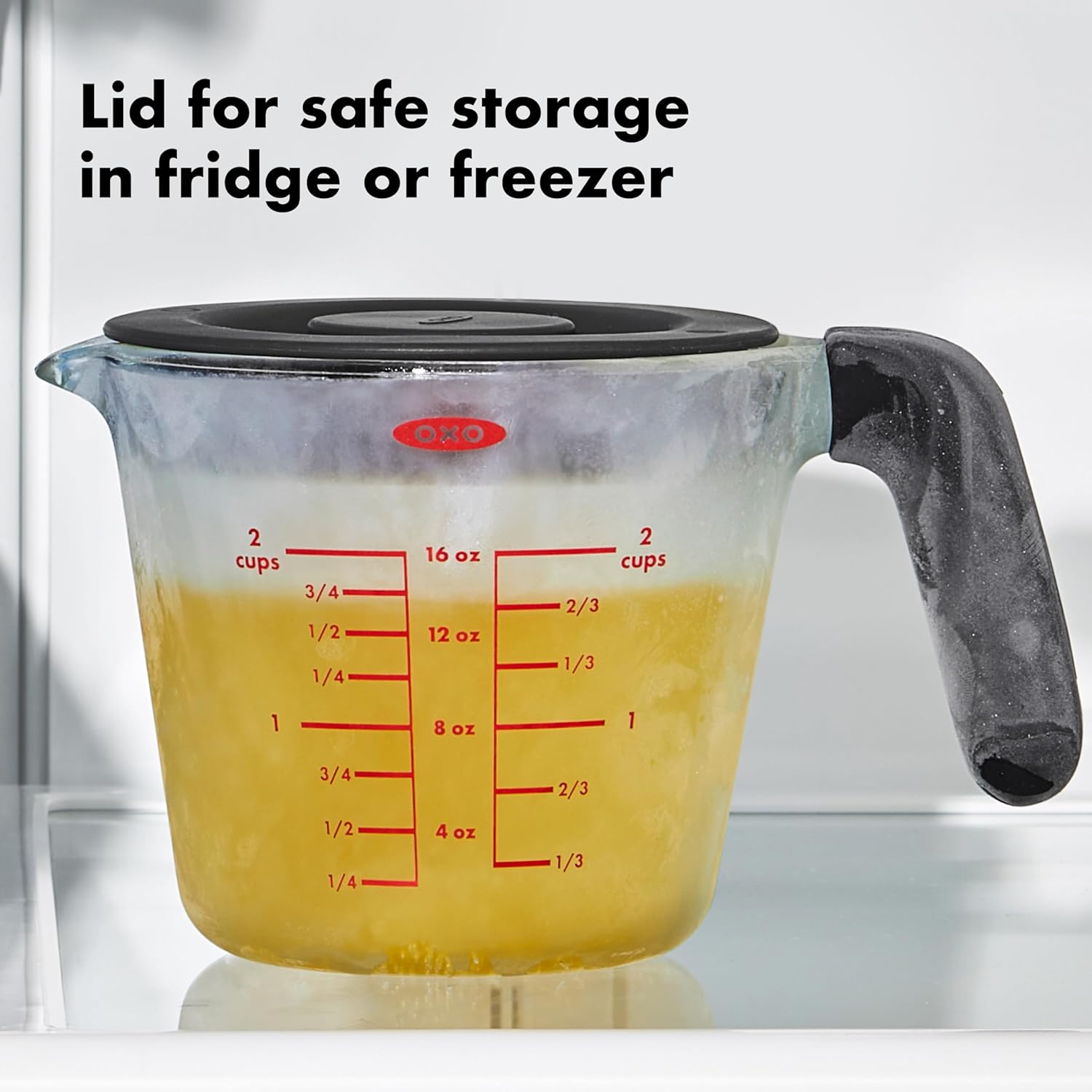 OXO 2 Cup Glass Measuring Cup with Lid M91194
