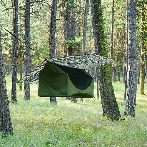 Haven Tents Lay Flat Hammock Tent with Mosquito Net, Insulated Pad and Rainfly M380