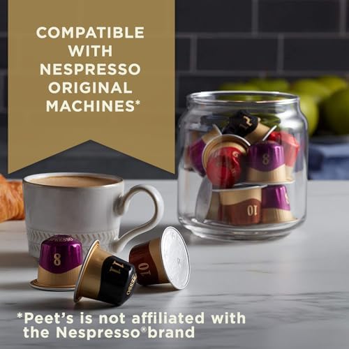 Peet's Coffee Espresso Capsules Variety Pack 80 Count for Nespresso Original F553