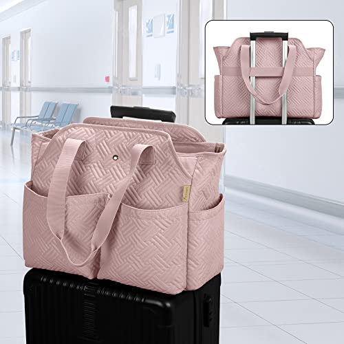 Fasrom Nurse Bag with Laptop Compartment, Clinical Tote for Nurses, Black S361927
