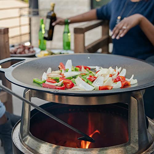 Solo Stove Large Cast Iron Wok Top for Bonfire and Yukon Fire Pit A729